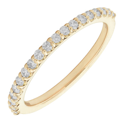 Ritani French Set Diamond Wedding Band in 18kt Rose Gold (1/4ct tw)