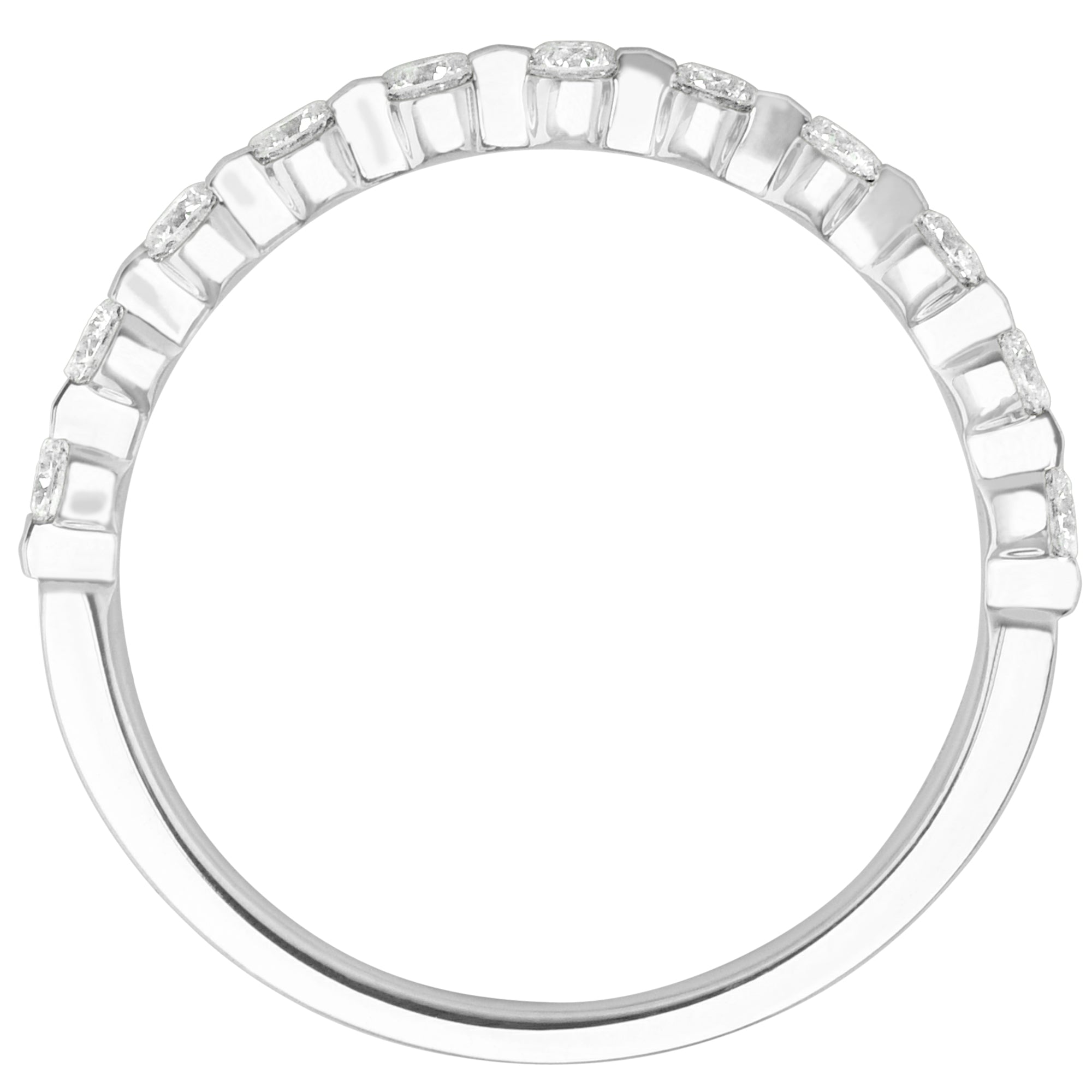 Memoire Precious Prong Diamond Wedding Band in Platinum (1/3ct tw)