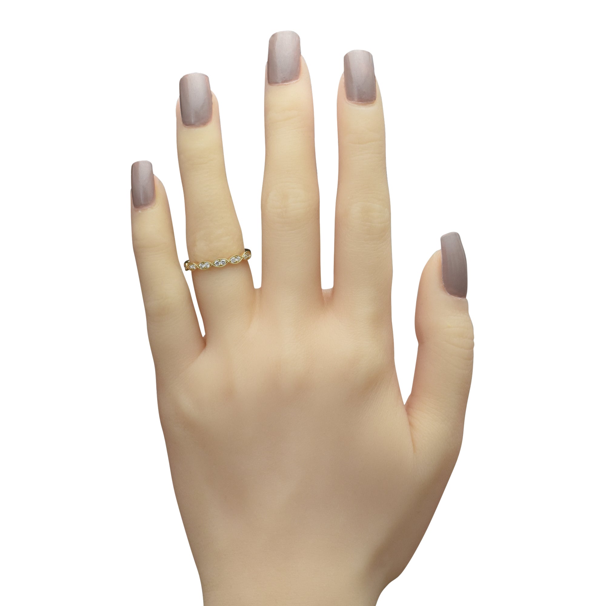 Diamond Pave Band in 14kt Yellow Gold (1/4ct tw)