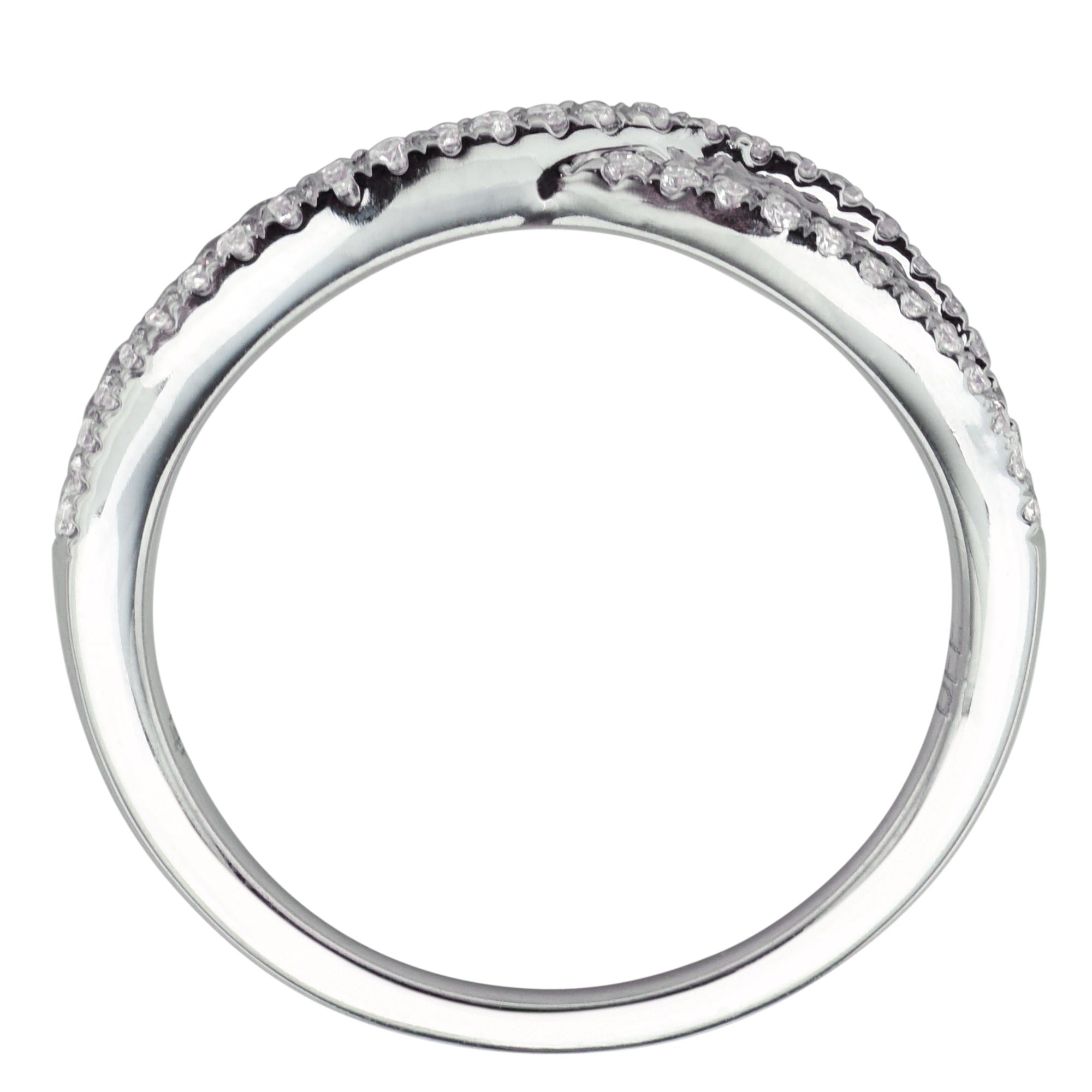 Diamond Twist Band in 14kt White Gold (1/4ct tw)