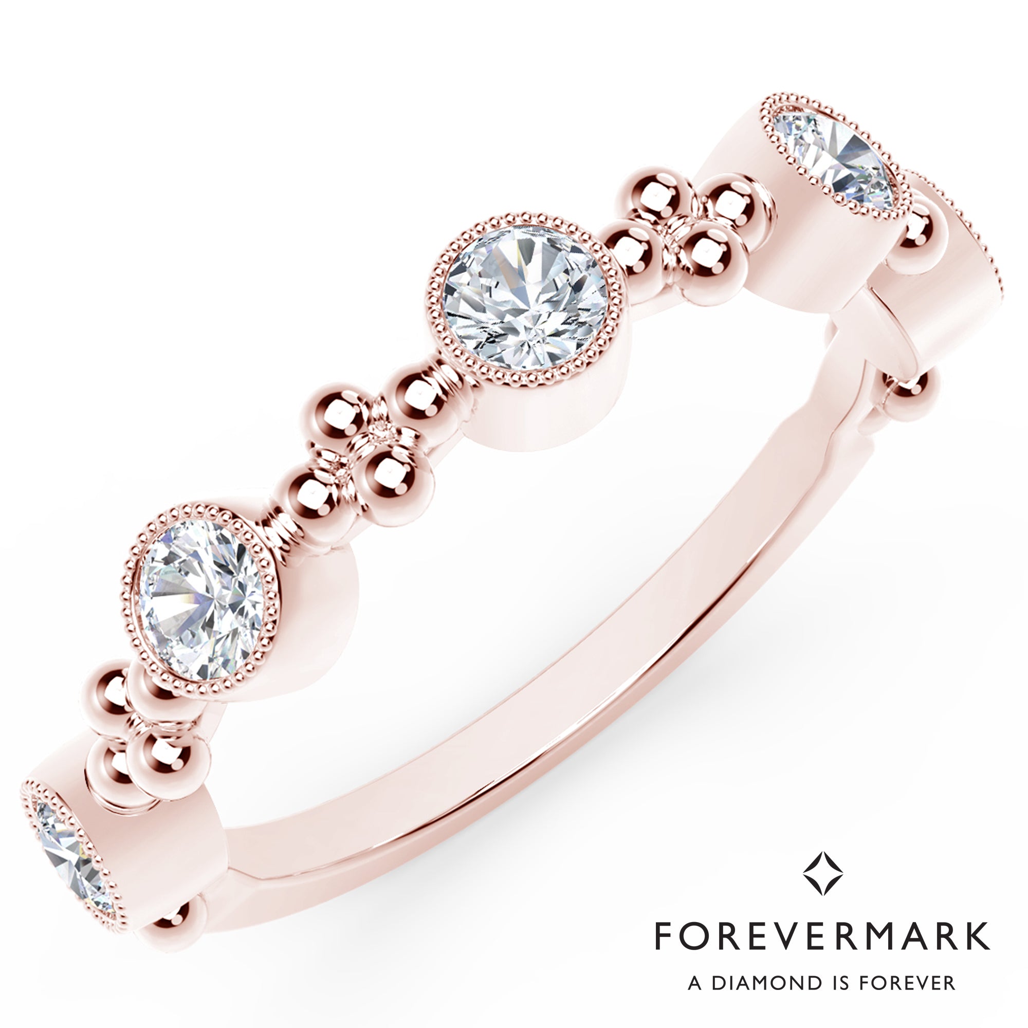Tribute Collection Delicate Diamond Ring in 18kt Rose Gold (1/2ct tw)