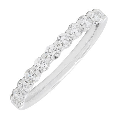 Memoire Petite Prong Diamond Band in 18kt White Gold (1/2ct tw)