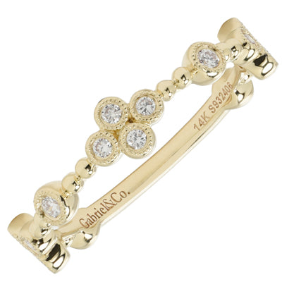 Gabriel Diamond Stackable Band in 14kt Yellow Gold (1/4ct tw)