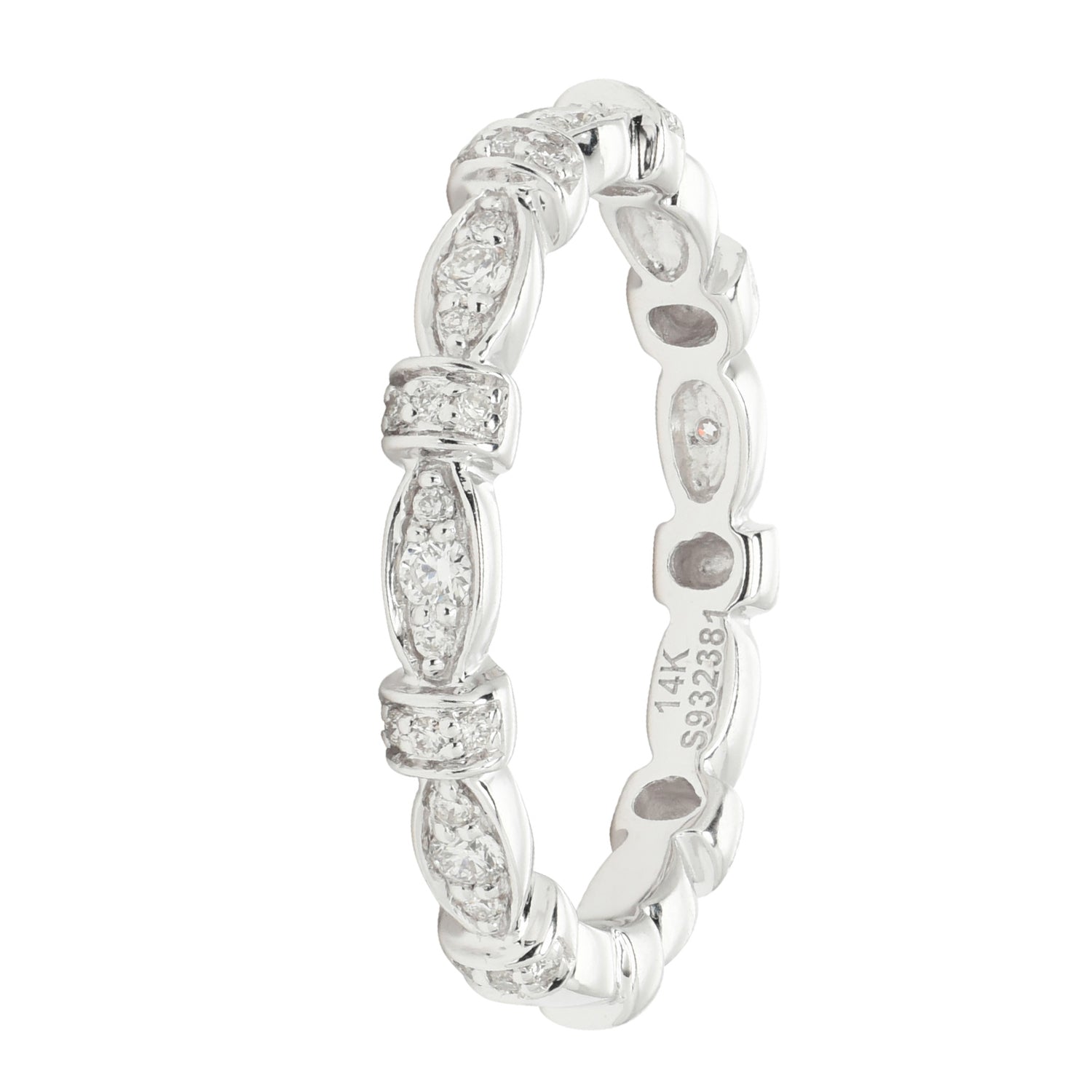 Gabriel Diamond Stackable Band in 14kt White Gold (1/4ct tw)