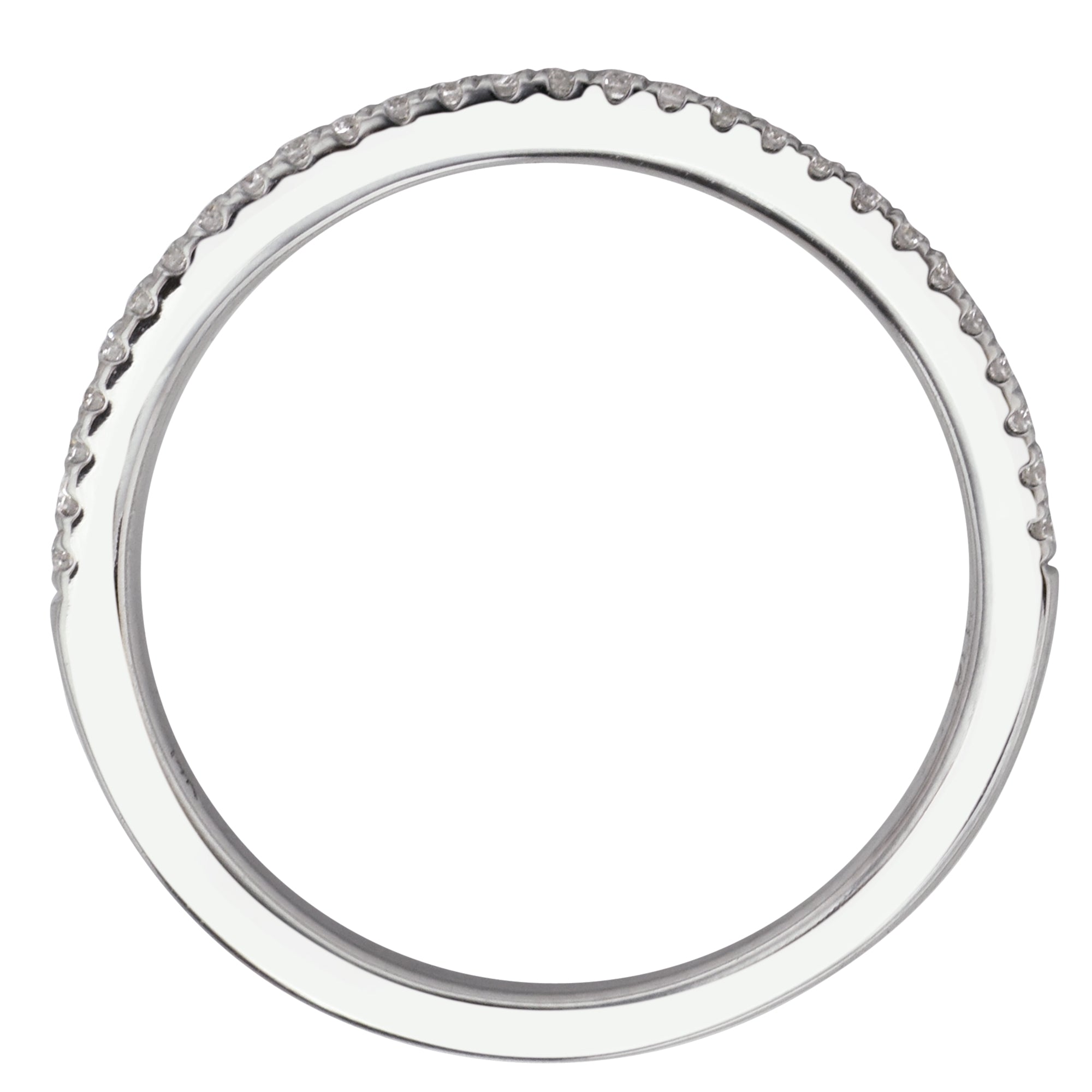 Diamond Pave Wedding Band in 14kt White Gold (1/7ct tw)