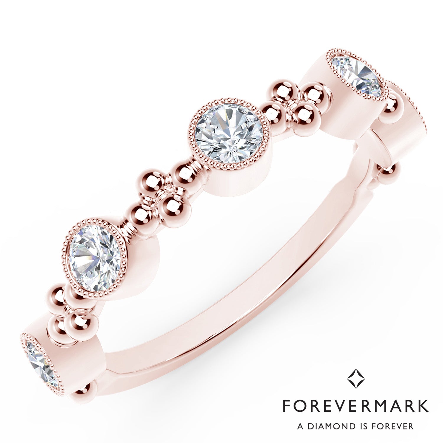 De Beers Forevermark Tribute Collection Diamond Stackable Band in 18kt Rose Gold (5/8ct tw)