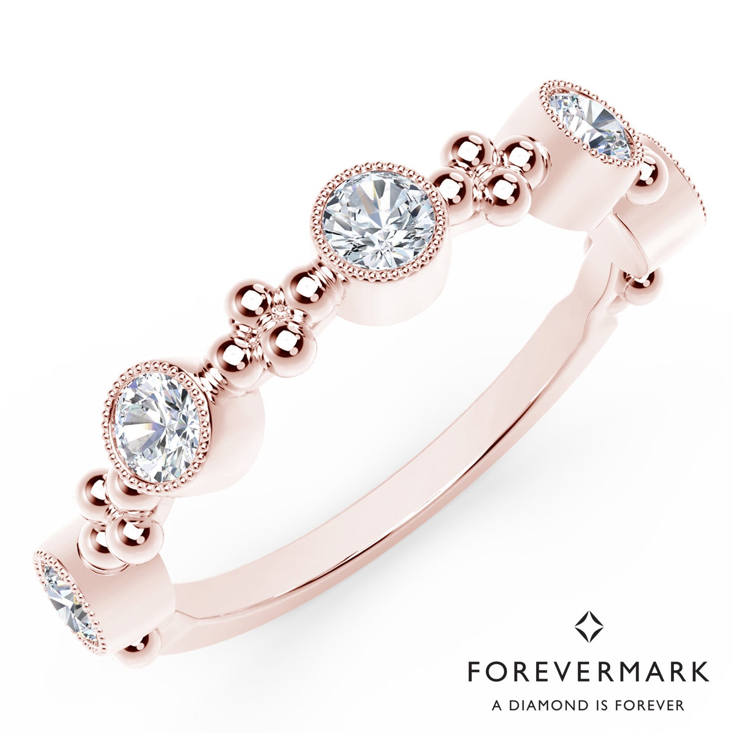 Forevermark Tribute Collection Diamond Stackable Band in 18kt Rose Gold (5/8ct tw)