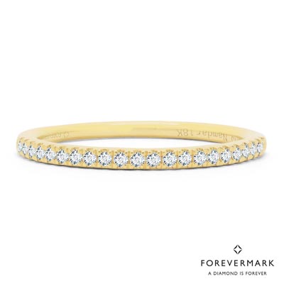 Forevermark Petite Micro Pave Comfort Fit Diamond Band in 18kt Yellow Gold (1/7ct tw)
