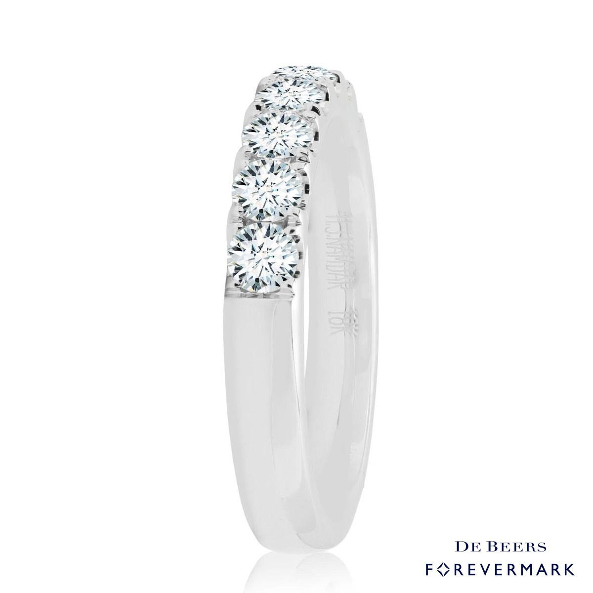 Forevermark Diamond Wedding Band in 18kt White Gold (3/4ct tw)