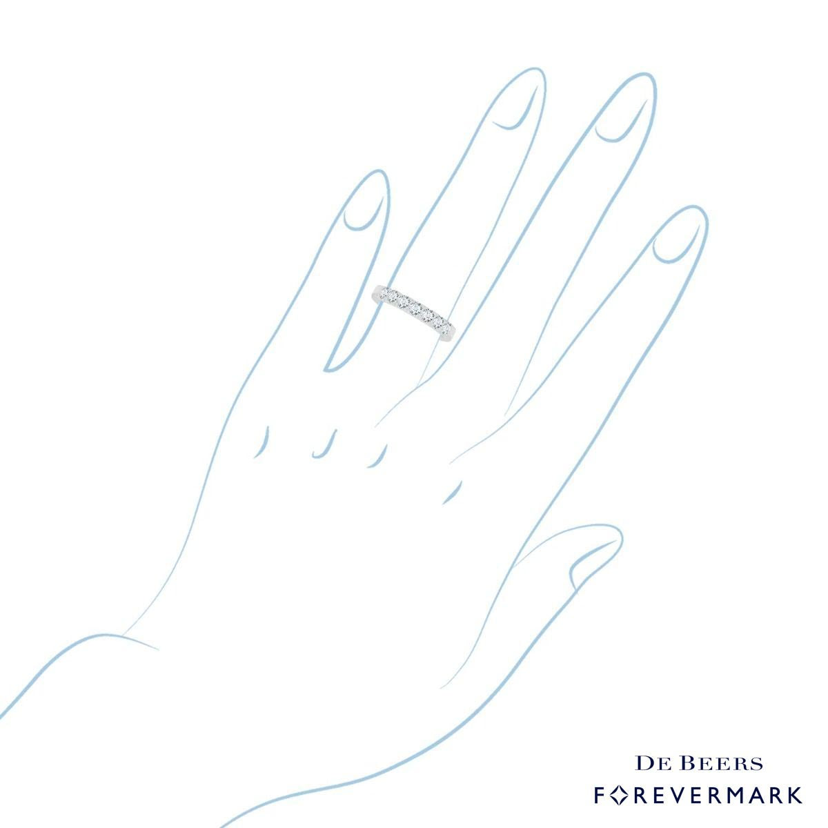 Forevermark Diamond Wedding Band in 18kt White Gold (3/4ct tw)