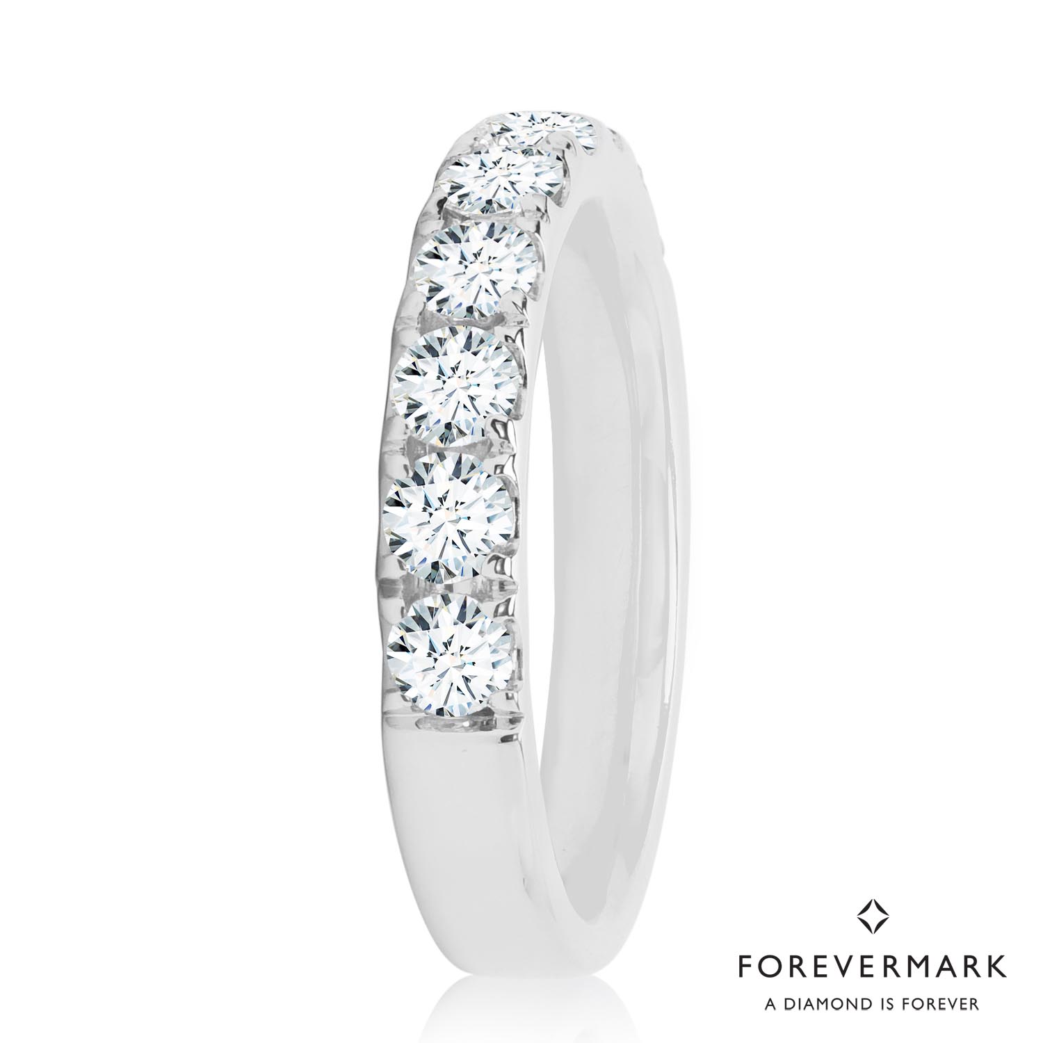 Forevermark Diamond Wedding Band in 18kt White Gold (1ct tw)