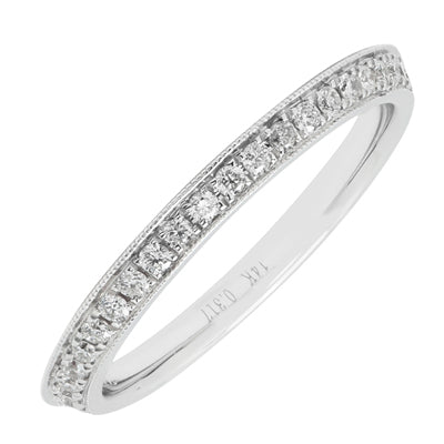 Diamond Pave Eternity Band in 14kt White Gold (1/3ct tw)