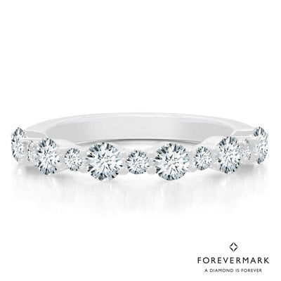 De Beers Forevermark Diamond Wedding Band in 14kt White Gold (1ct tw)