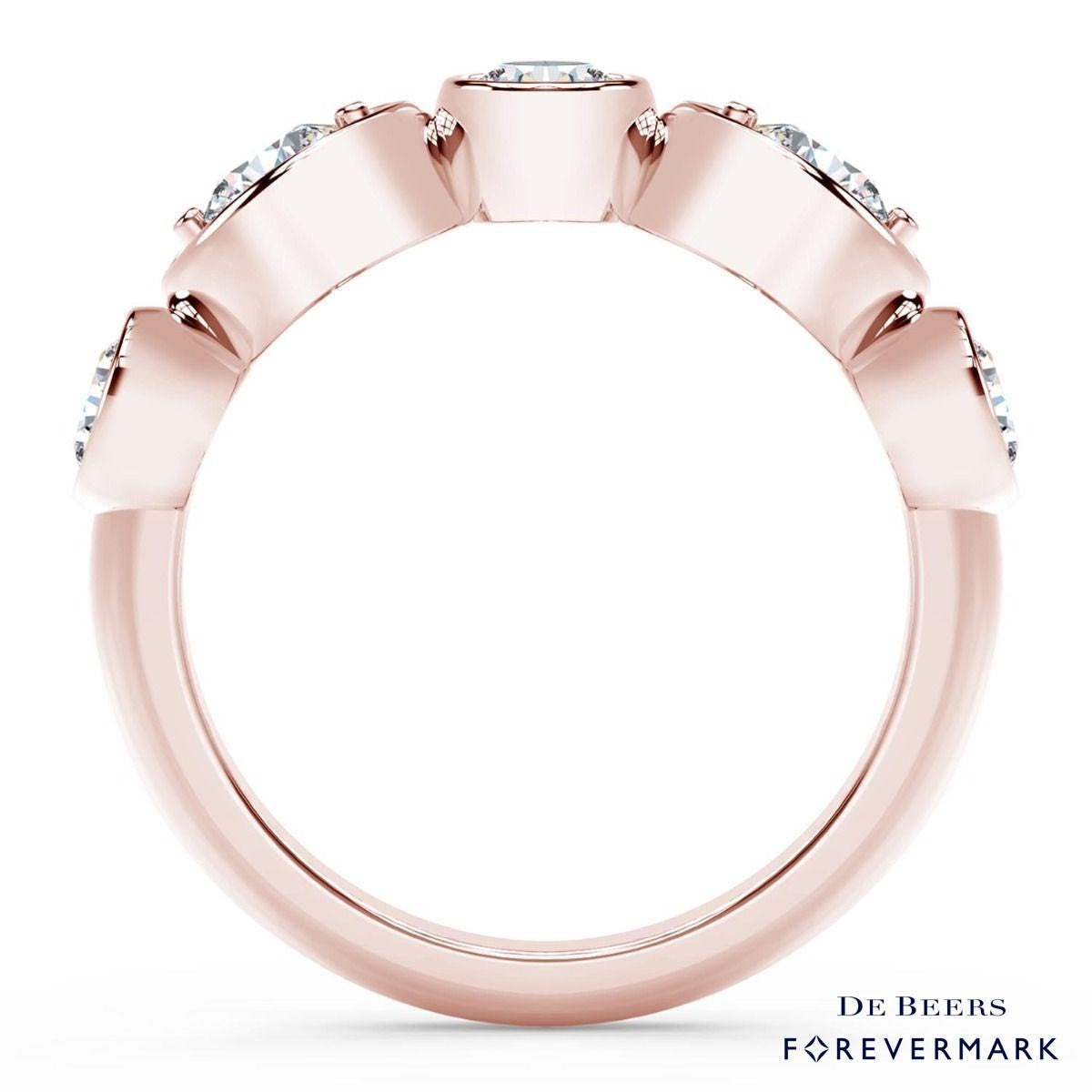 De Beers Forevermark Tribute Collection Diamond Stackable Ring in 18kt Rose Gold (1/2ct tw)