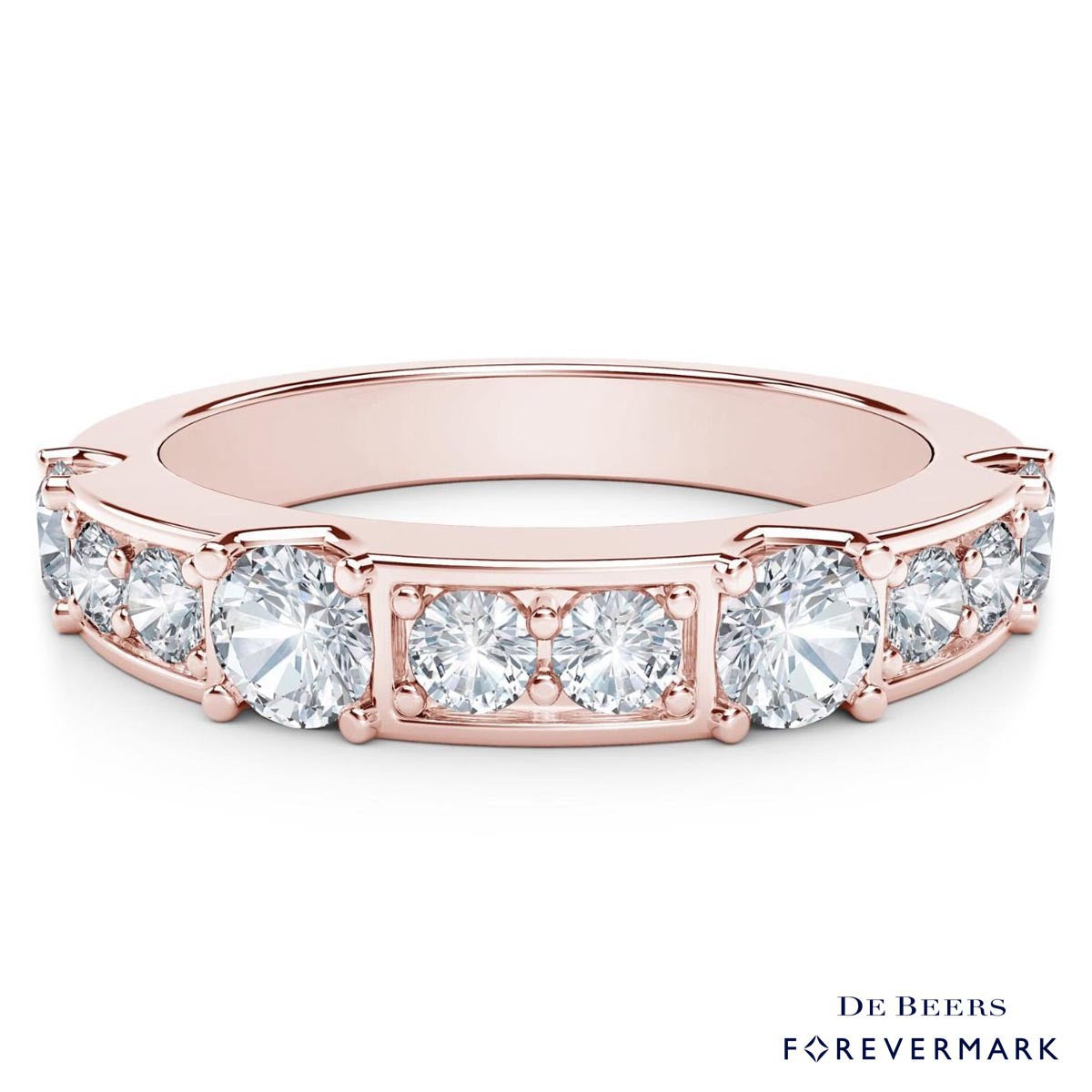De Beers Forevermark Tribute Collection Diamond Stackable Ring in 18kt Rose Gold (5/8ct tw)