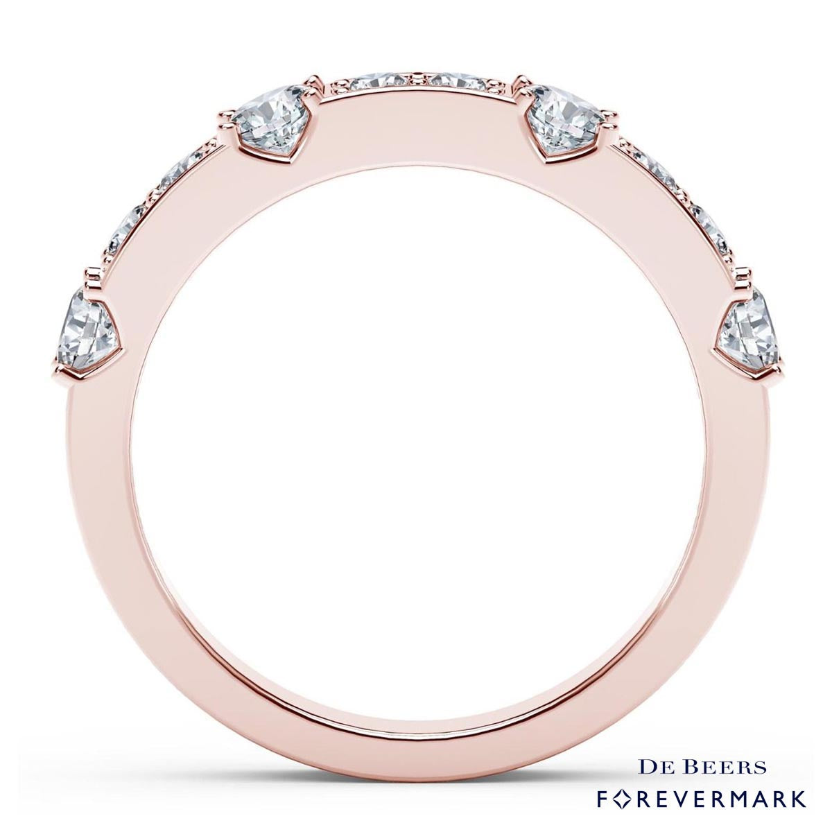De Beers Forevermark Tribute Collection Diamond Stackable Ring in 18kt Rose Gold (5/8ct tw)