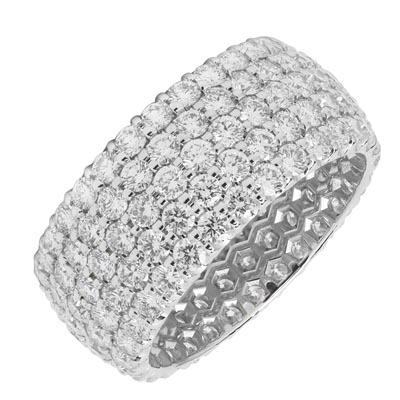 Diamond Eternity Band in 14kt White Gold (4 1/2ct tw)