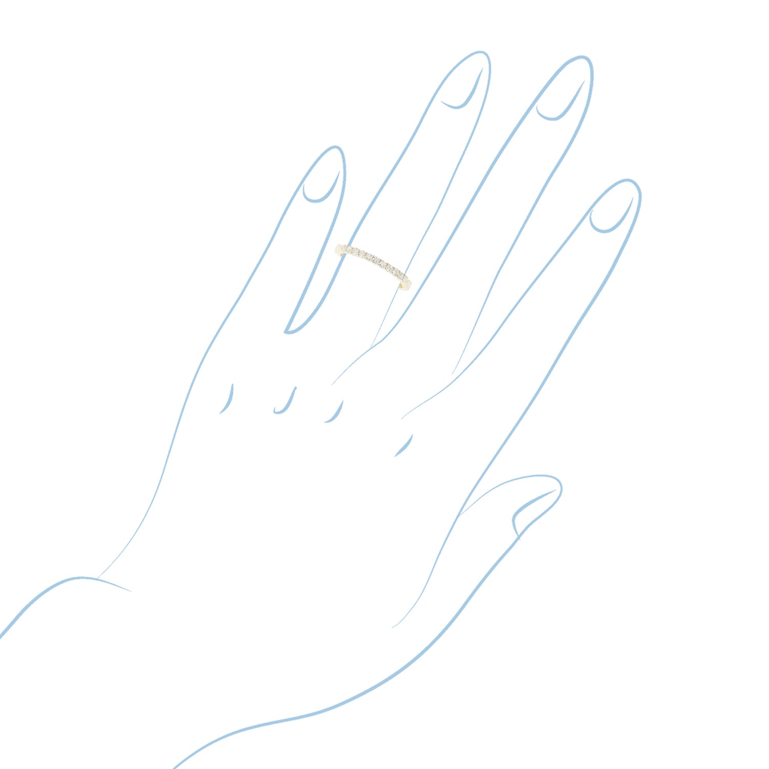 Diamond Wedding Band in 14kt Yellow Gold (1/4ct tw)