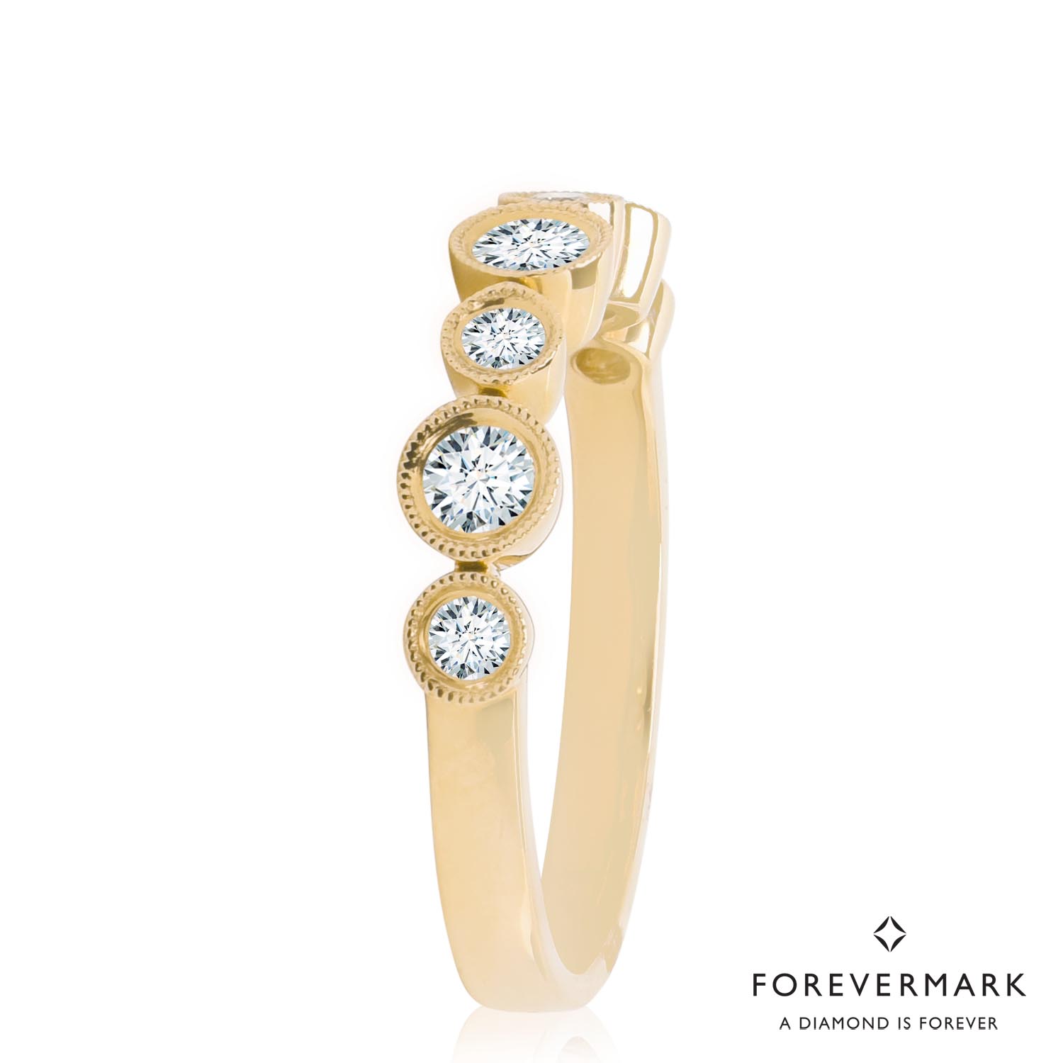 Forevermark Tribute Collection Diamond Bezel Ring in 18kt Yellow Gold (3/8ct tw)