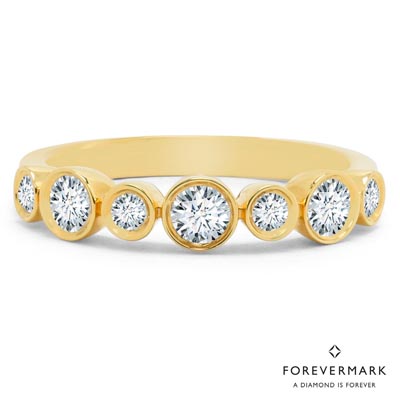 De Beers Forevermark Tribute Collection Diamond Bezel Ring in 18kt Yellow Gold (5/8ct tw)