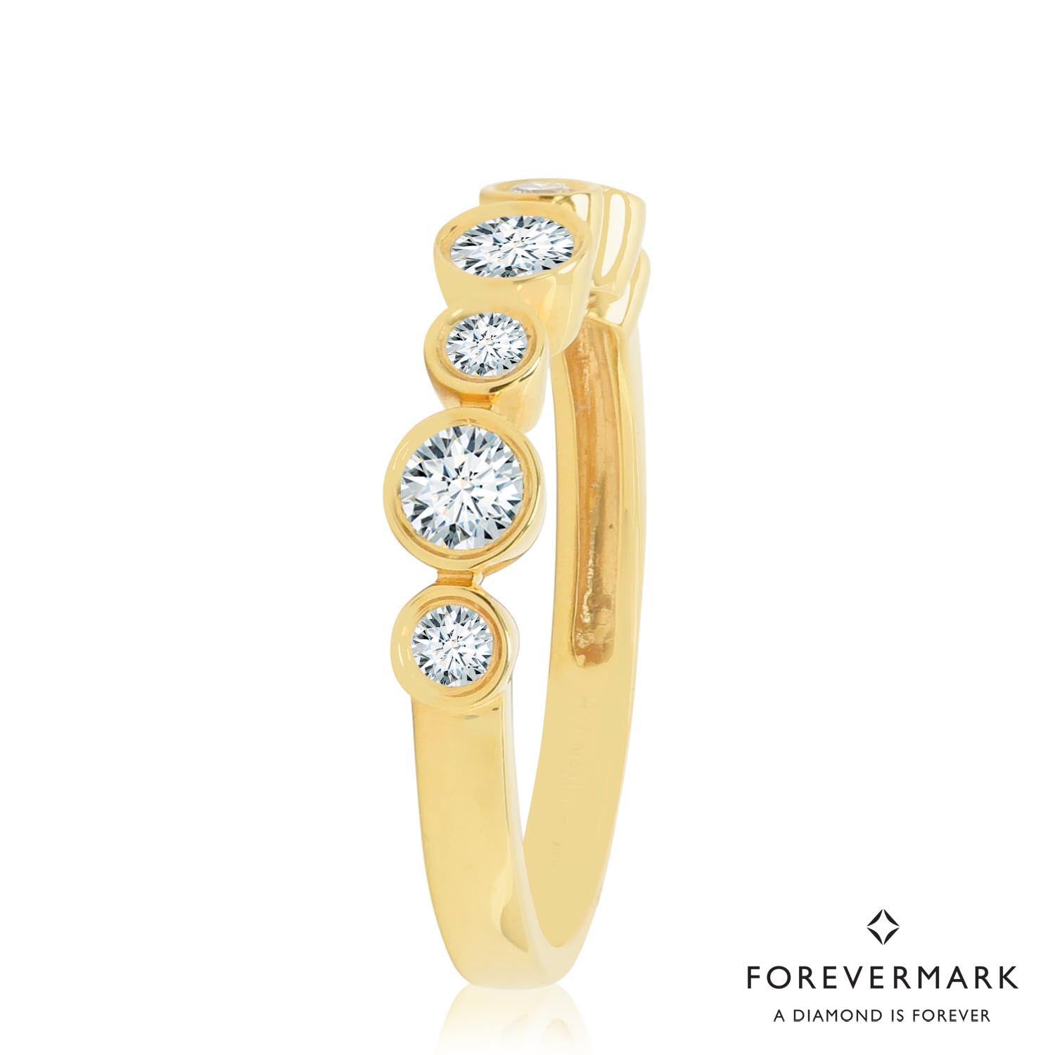 De Beers Forevermark Tribute Collection Diamond Bezel Ring in 18kt Yellow Gold (5/8ct tw)
