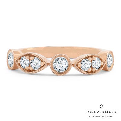 De Beers Forevermark Tribute Collection Diamond Stackable Band in 18kt Rose Gold (1/2ct tw)