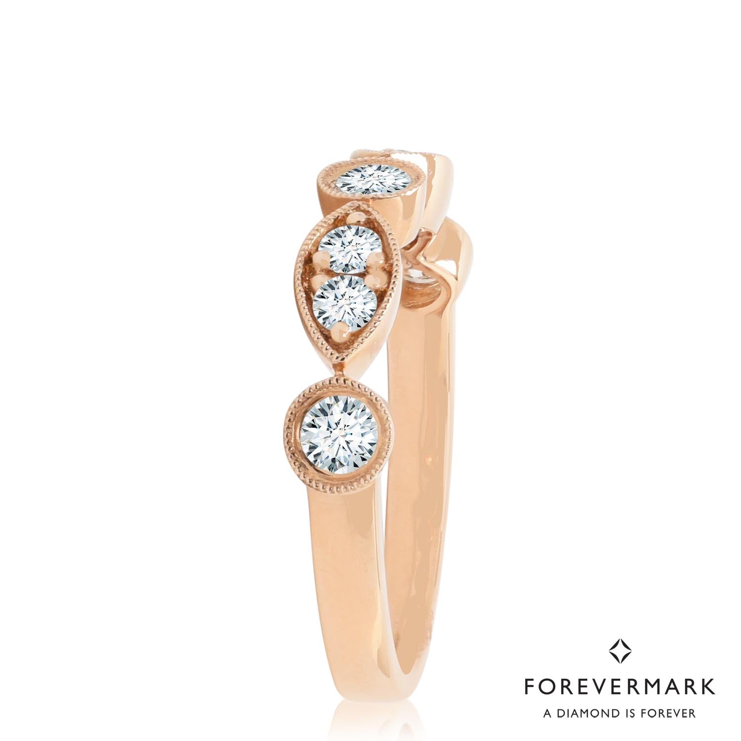 De Beers Forevermark Tribute Collection Diamond Stackable Band in 18kt Rose Gold (1/2ct tw)