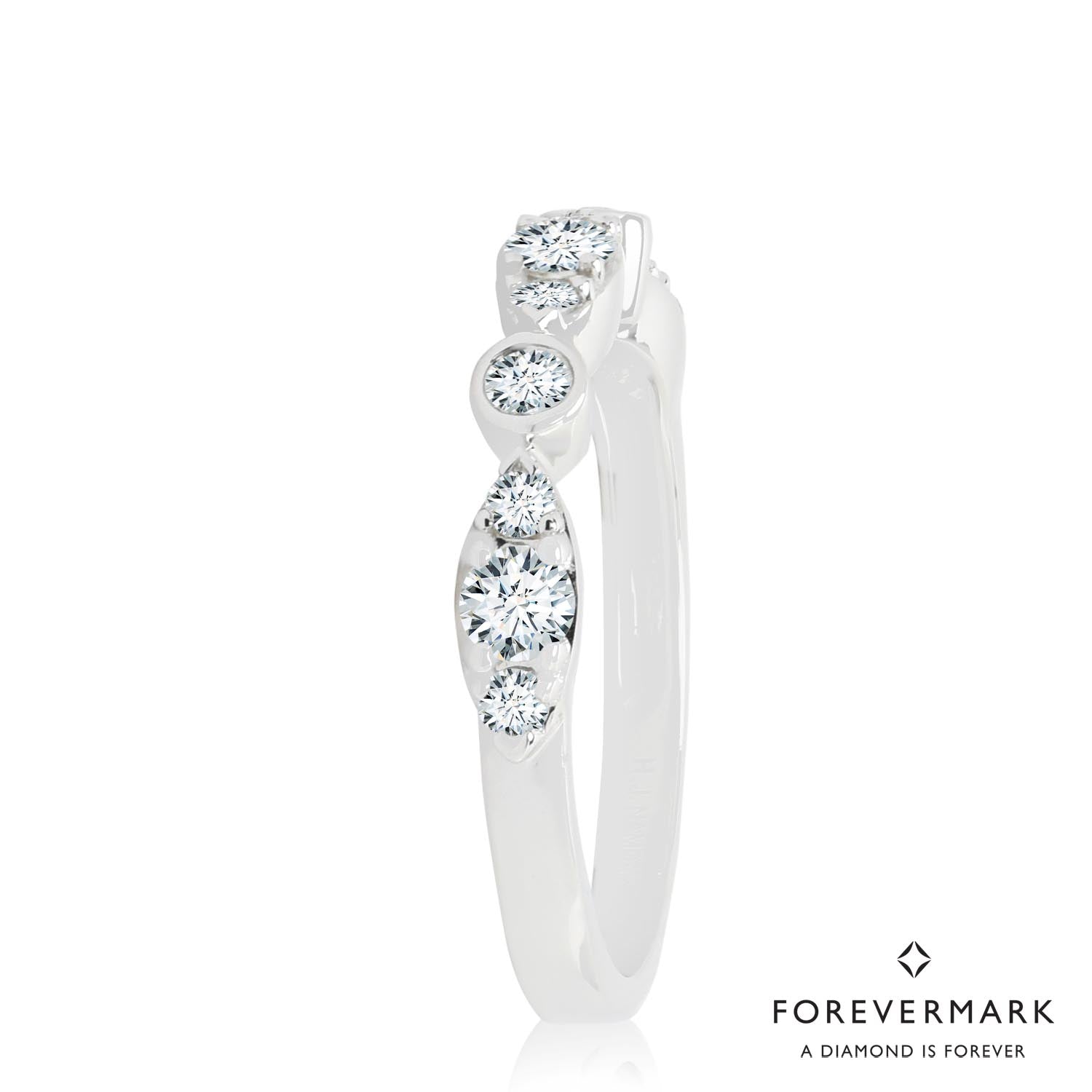 De Beers Forevermark Tribute Collection Diamond Band in 18kt White Gold (1/2ct tw)