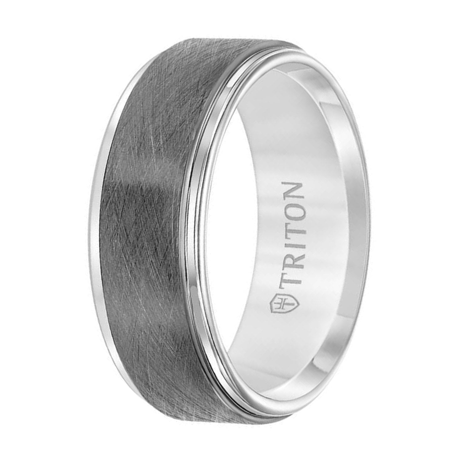 Triton Mens Wedding Band in Tungsten (8mm)