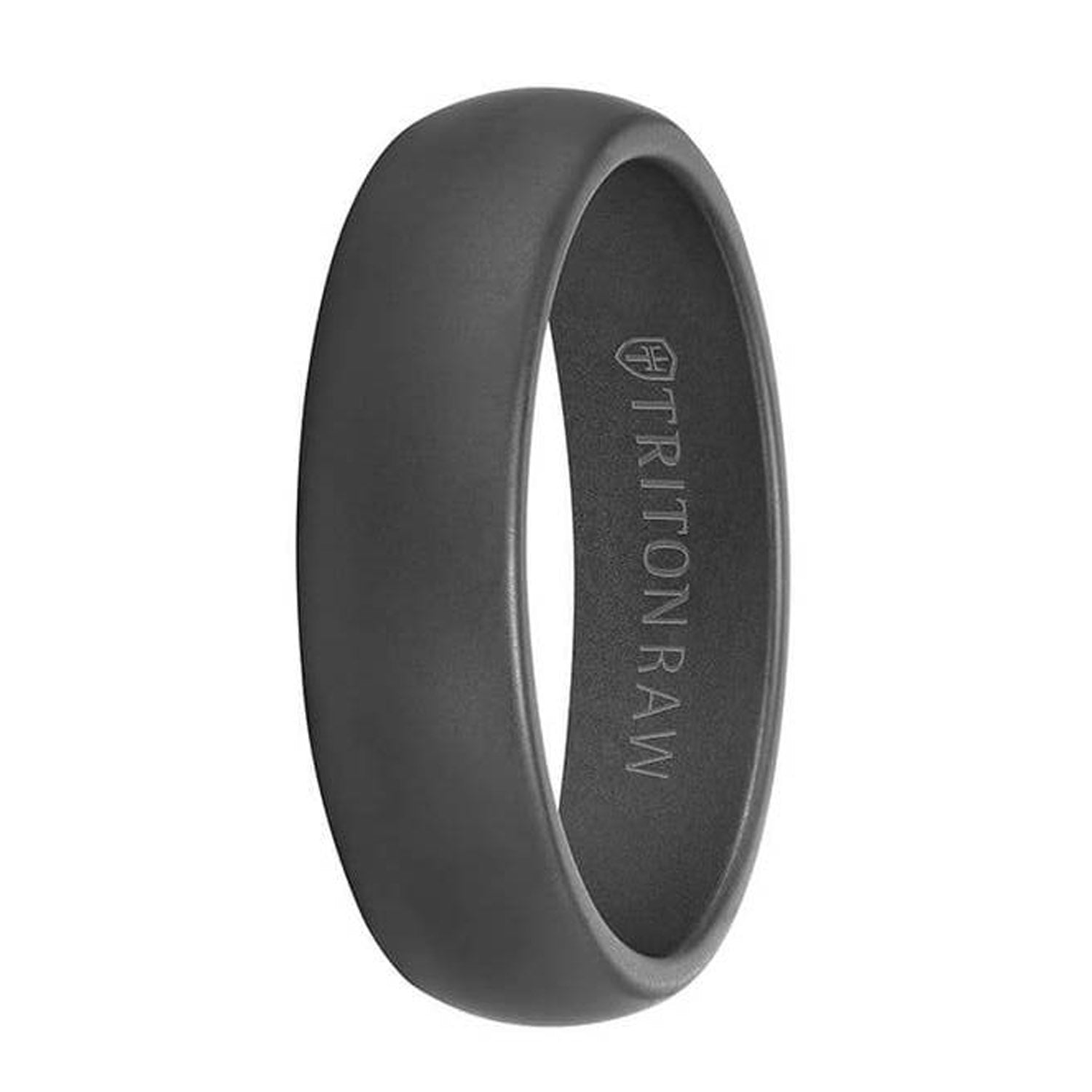 Triton Mens Wedding Band in Tungsten Raw (6mm)