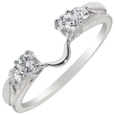 Diamond Wedding Ring Wrap in 14kt White gold (1/3ct tw)