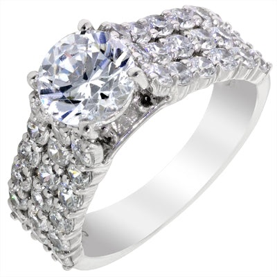Flyer Fit by Martin Flyer Diamond Setting in Platinum (1 5/8ct tw)