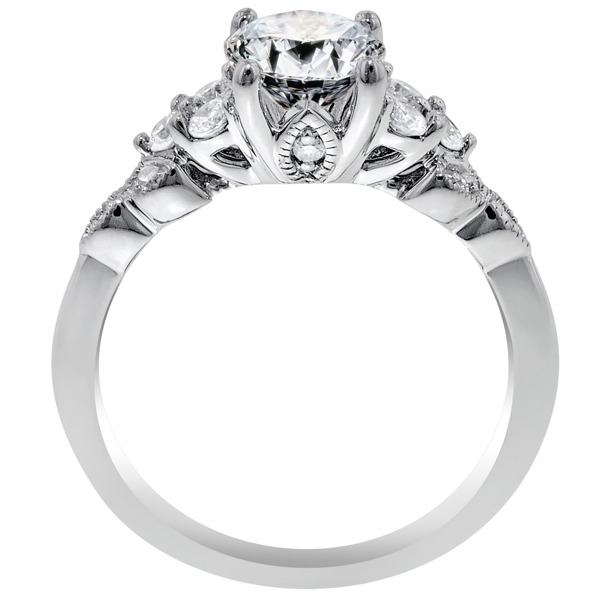 Artcarved Diamond Setting in 14kt White Gold (1/4ct tw)