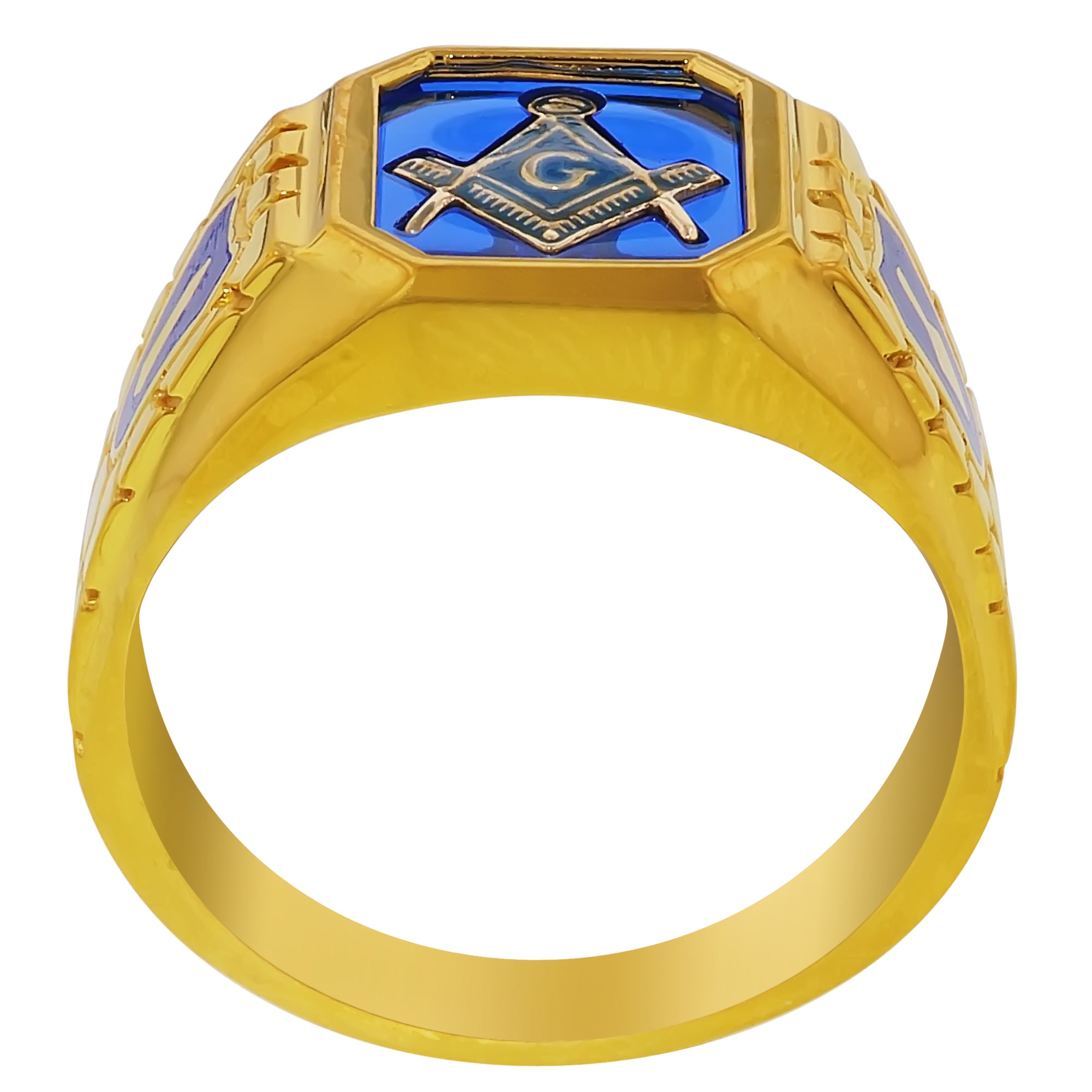 Men's Bold Diamond Masonic Ring