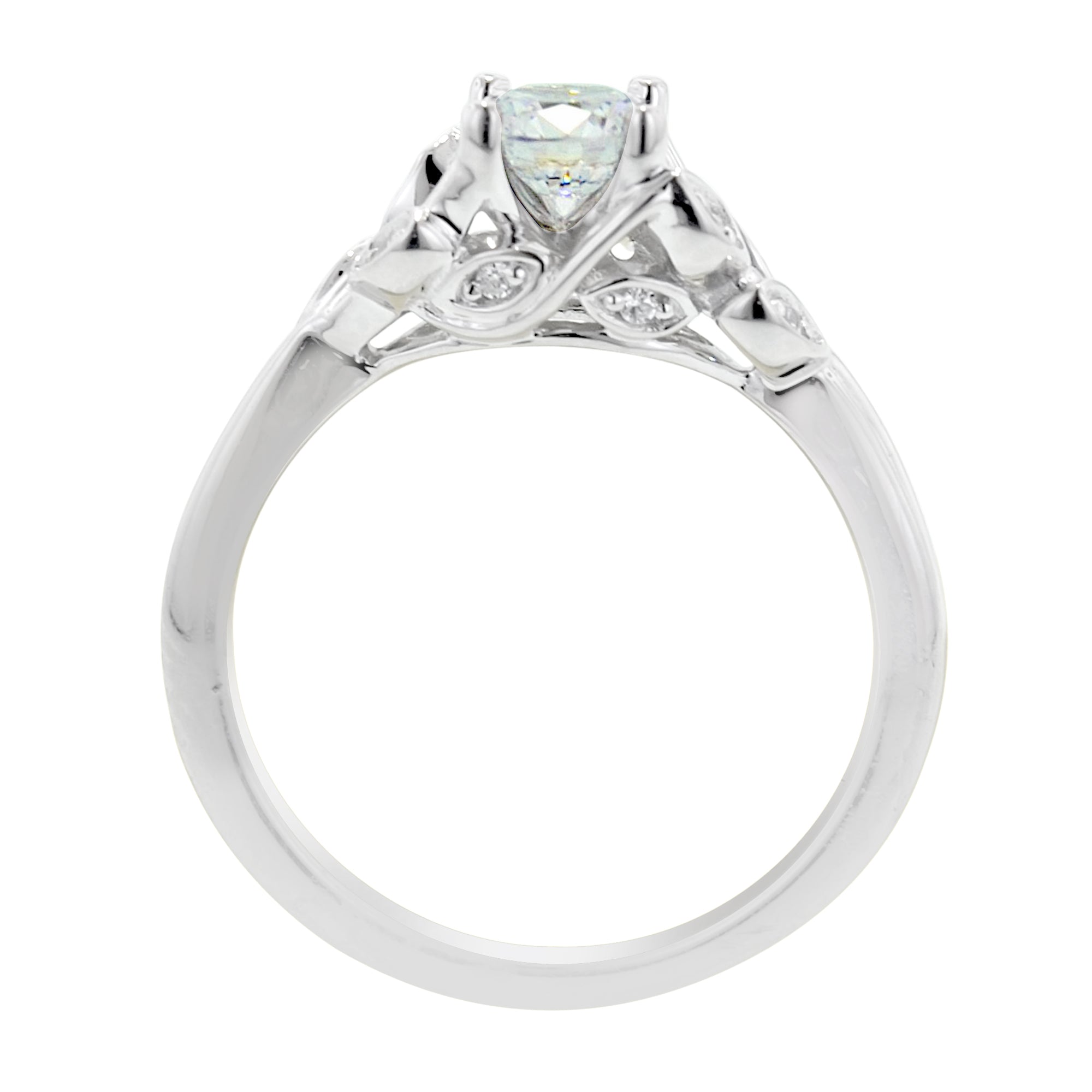 Artcarved Diamond Corinne Setting in 14kt White Gold (1/20ct tw)