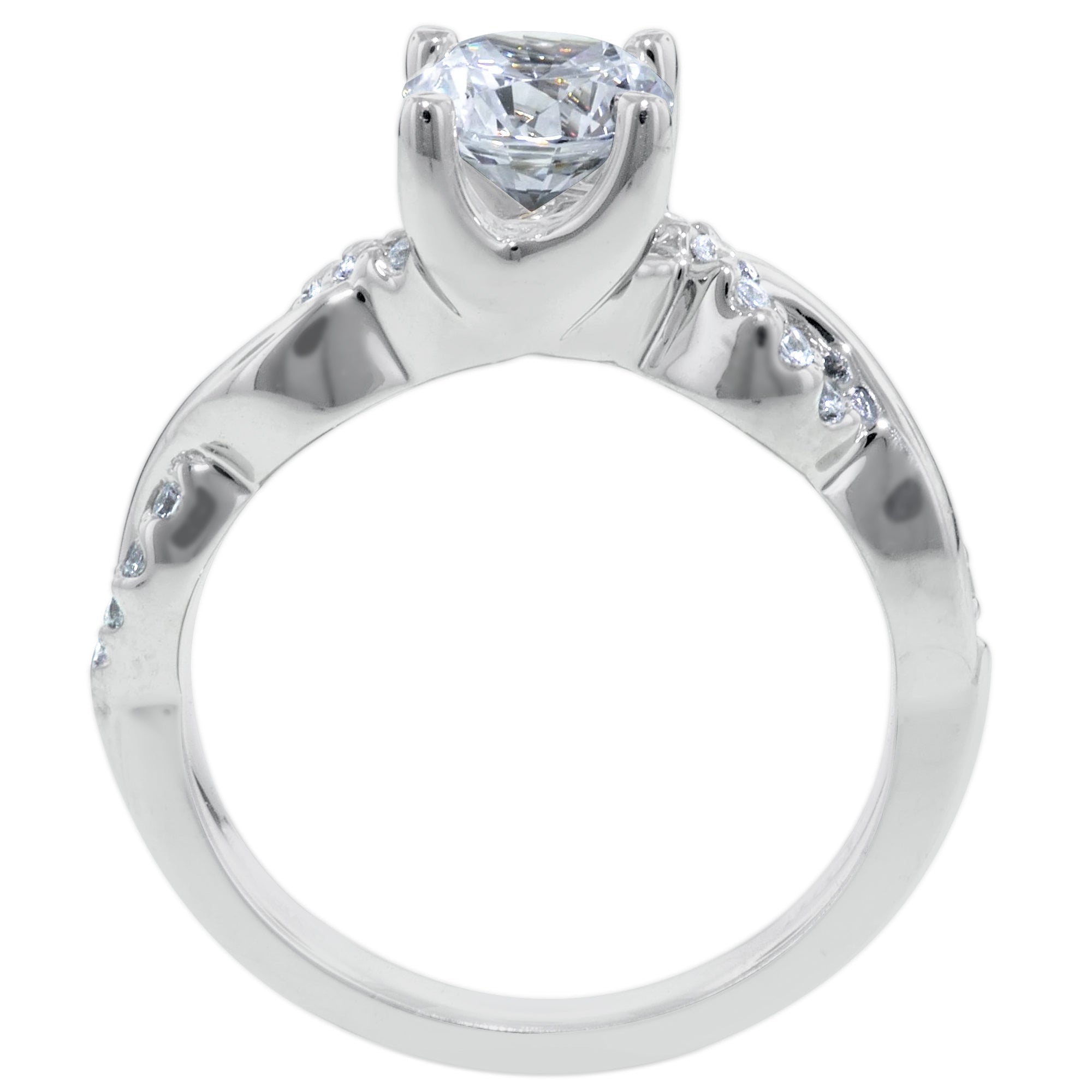Artcarved Diamod Gabriella Setting in 14kt White Gold (1/7ct tw)