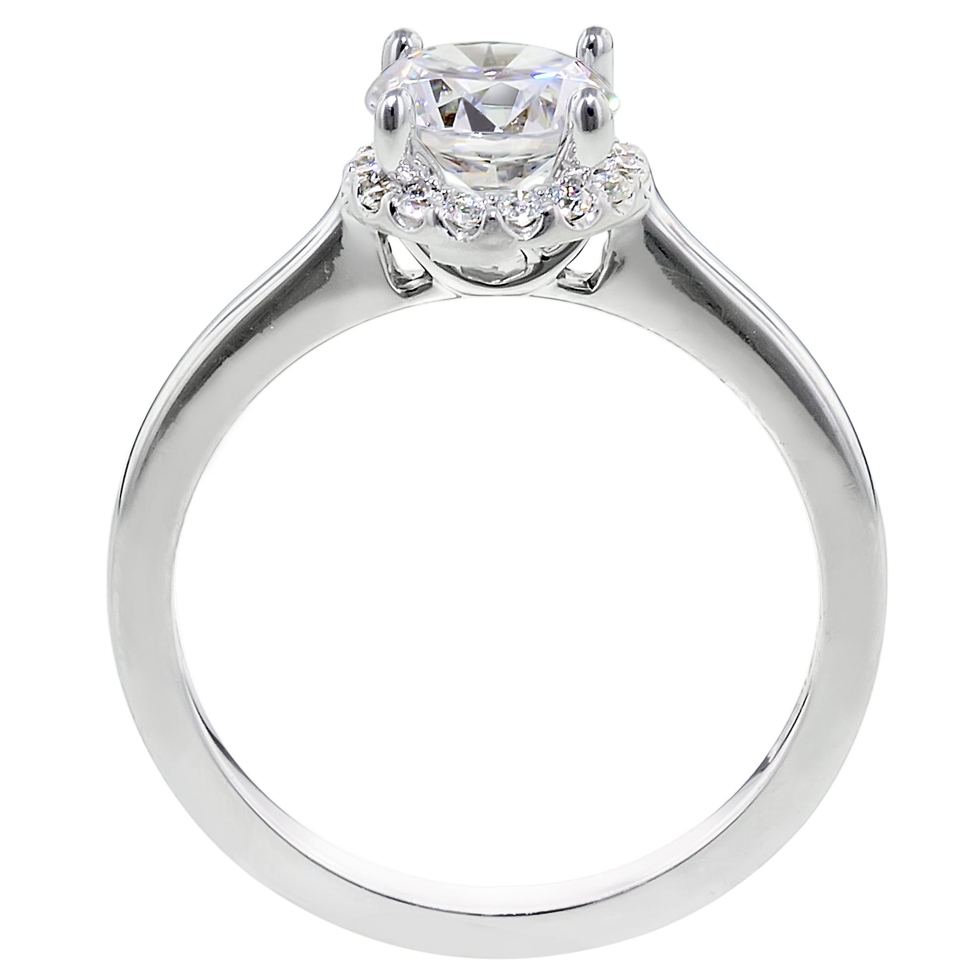 Artcarved Diamond Allison Halo Setting in 14kt White Gold (1/8ct tw)