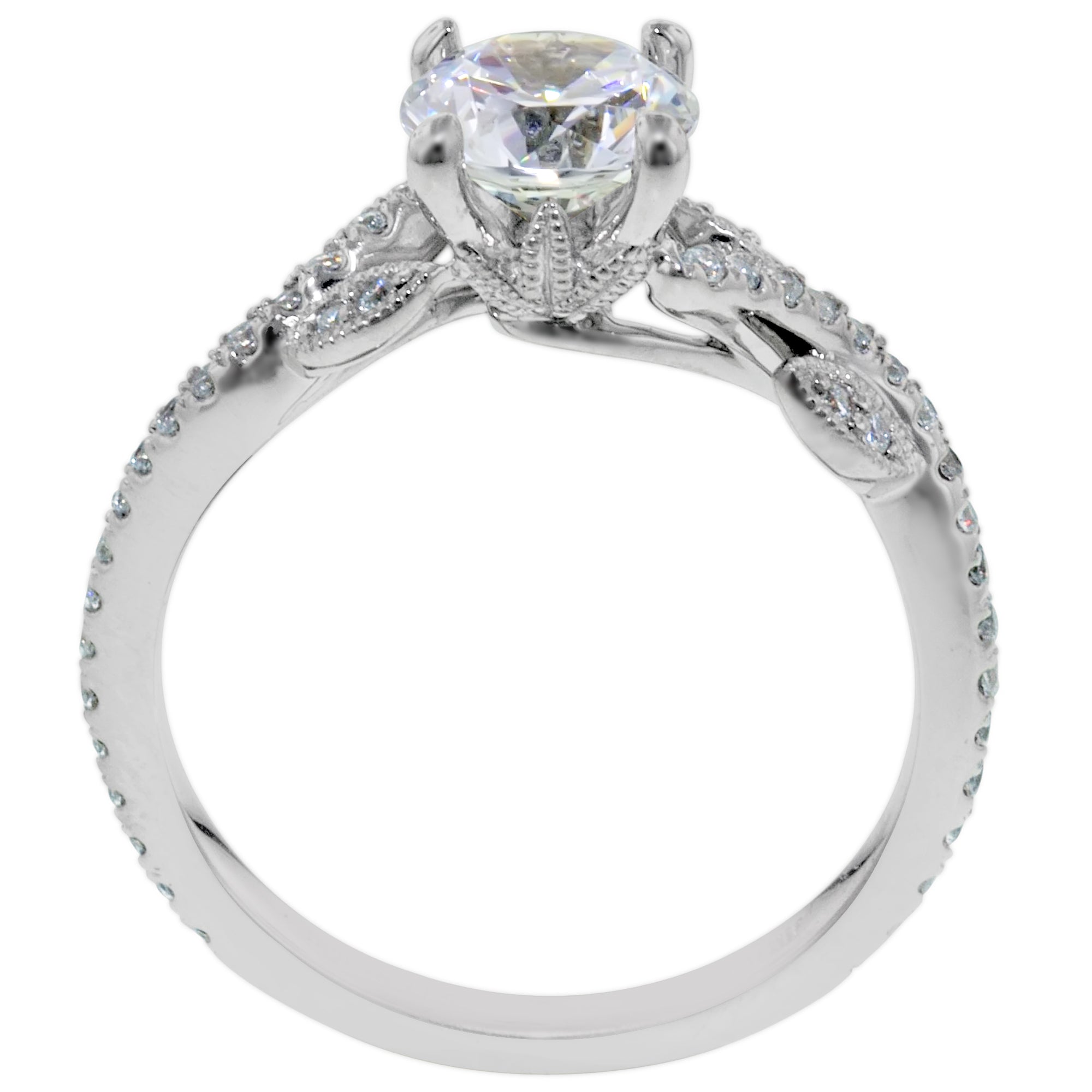 Artcarved Diamond Milena Setting in 14kt White Gold (1/4ct tw)