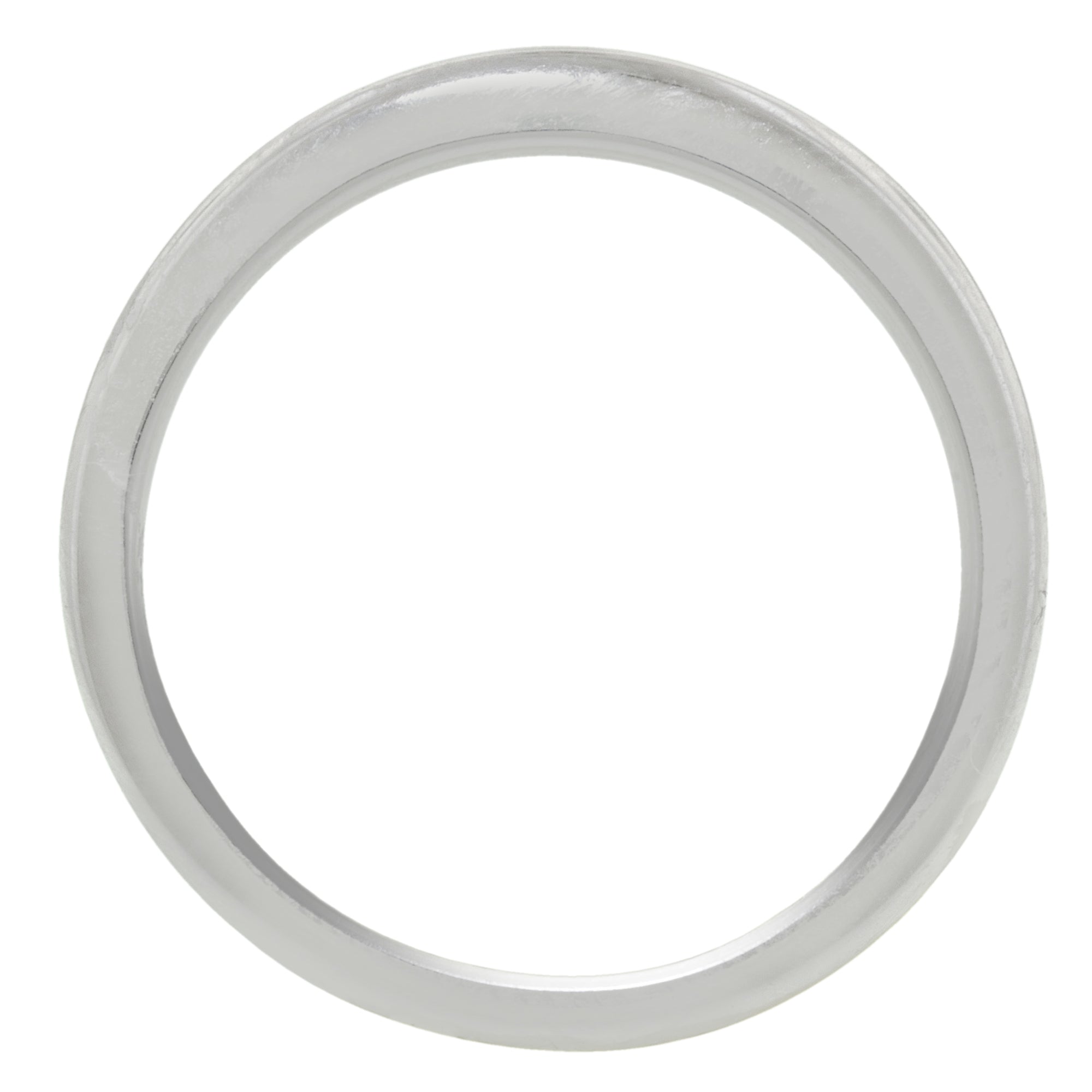 Artcarved Lindsey Plain Wedding Band in 14kt White Gold