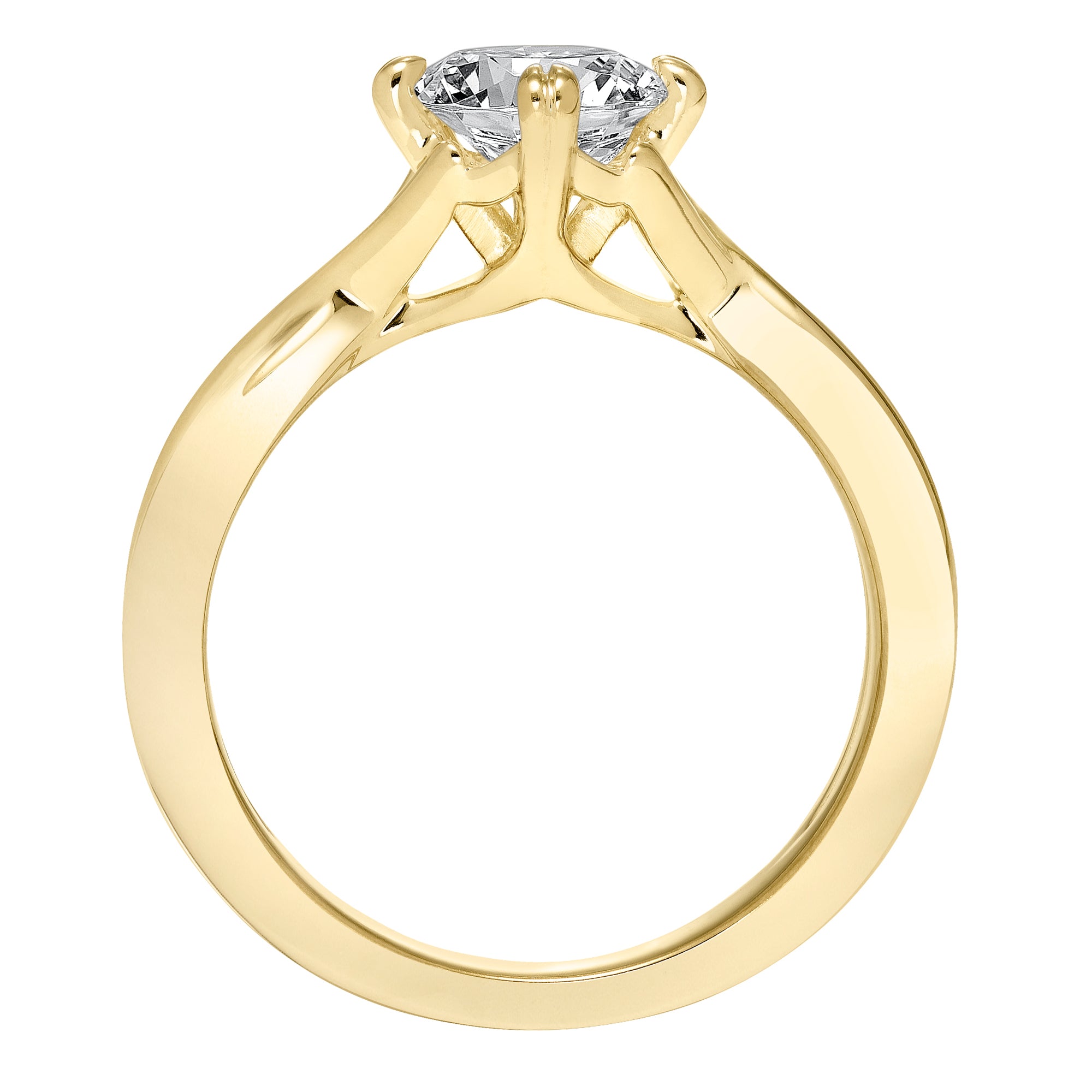 Artcarved Kennedy Diamond Setting in 14kt Yellow Gold