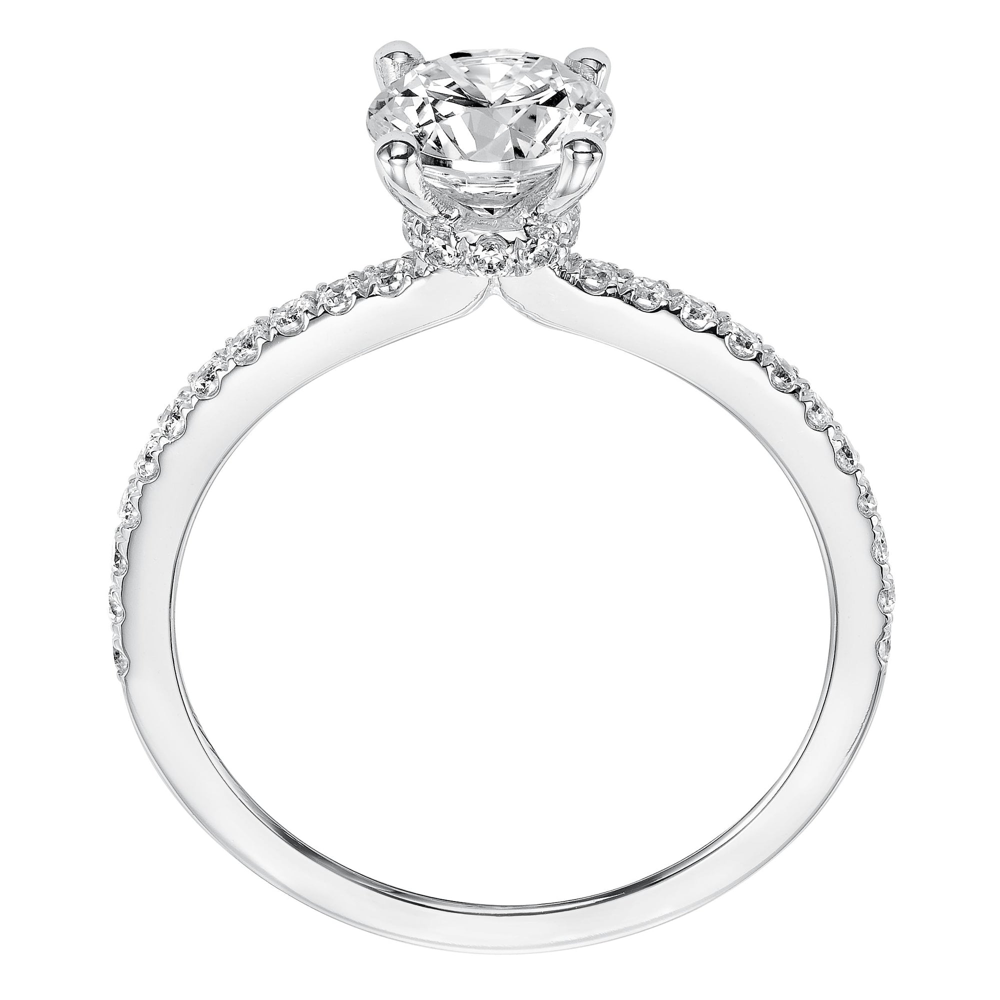Artcarved Sybil Diamond Setting in 14kt White Gold (1/3ct tw)