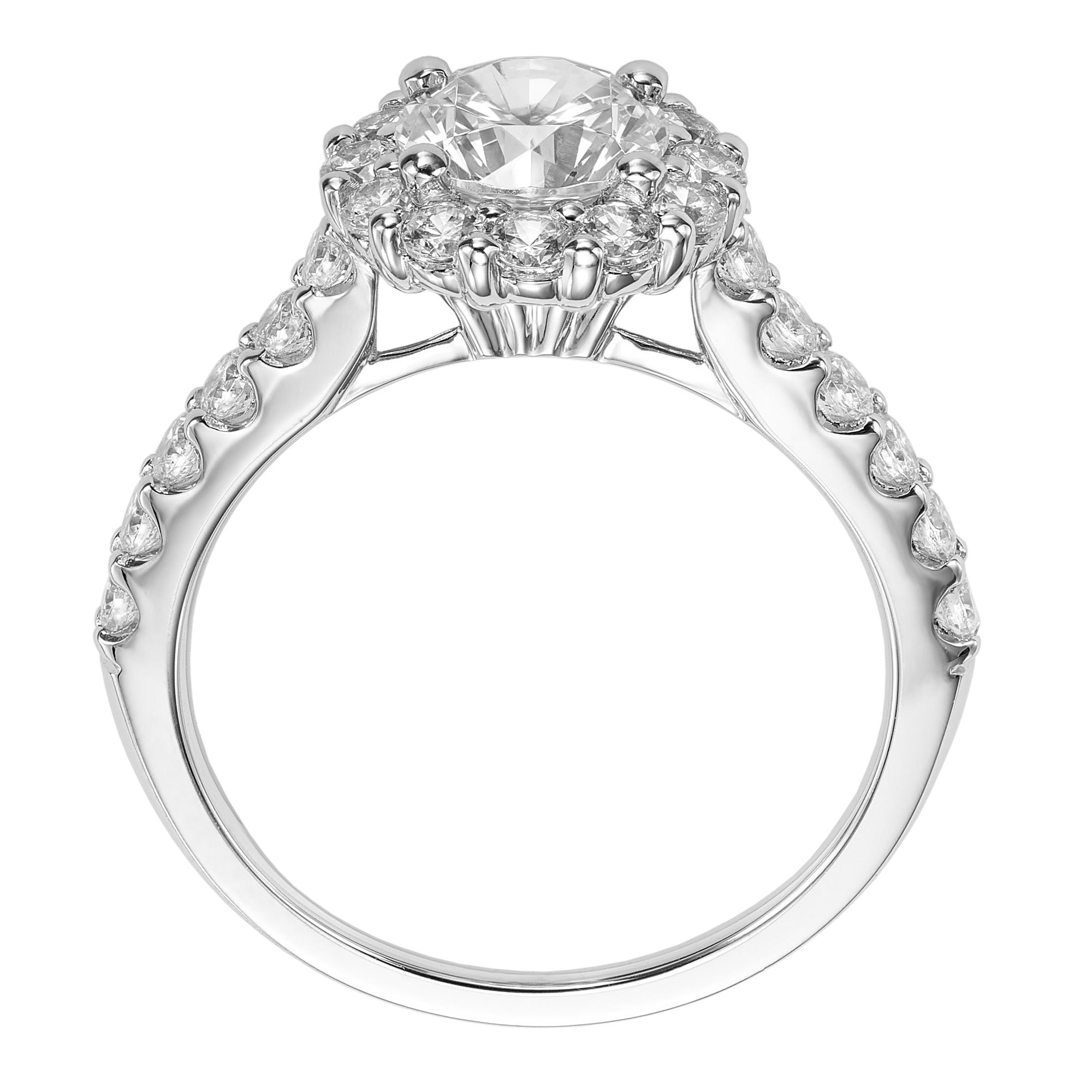 Artcarved Virginia Diamond Setting in 14kt White Gold (7/8ct tw)
