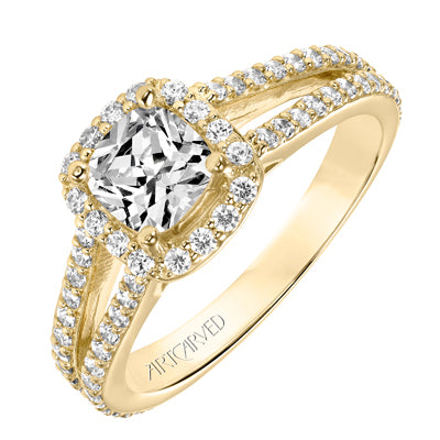 Artcarved Evangeline Diamond Setting in 14kt Yellow Gold (3/4ct tw)