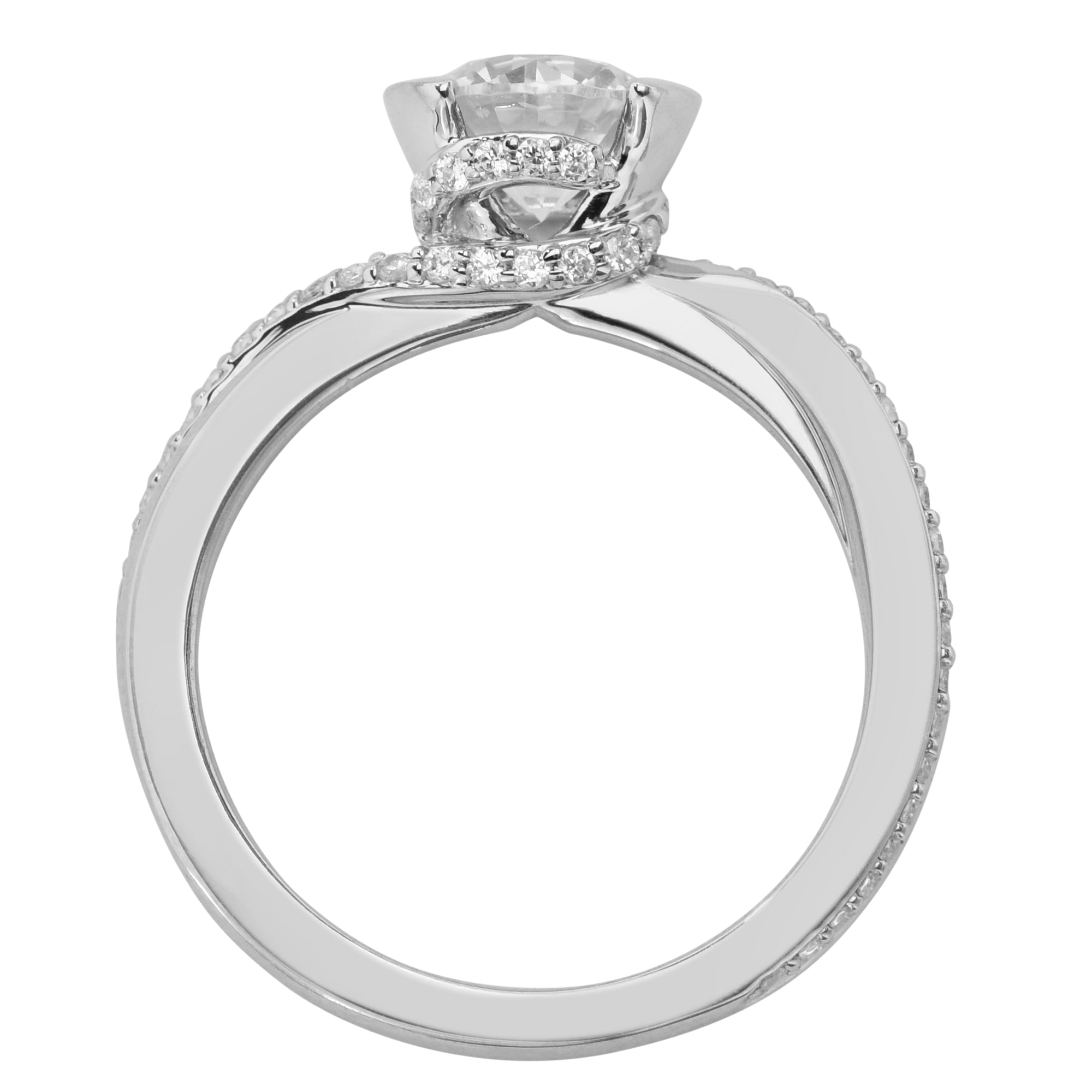 Artcarved Zola Diamond Setting in 14kt White (1/3ct tw)