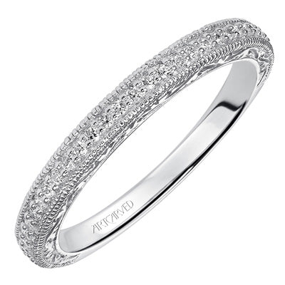 Artcarved Annabelle Diamond Band in 14kt White Gold (1/7ct tw)