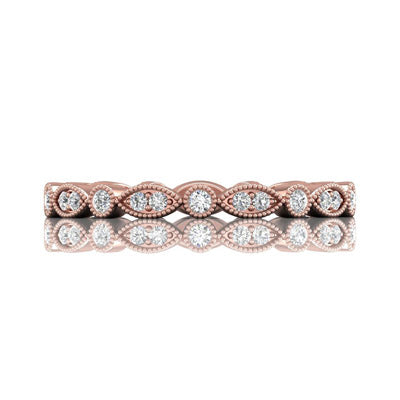 Martin Flyer Diamond Wedding Band in 14kt Rose Gold (1/4ct tw)