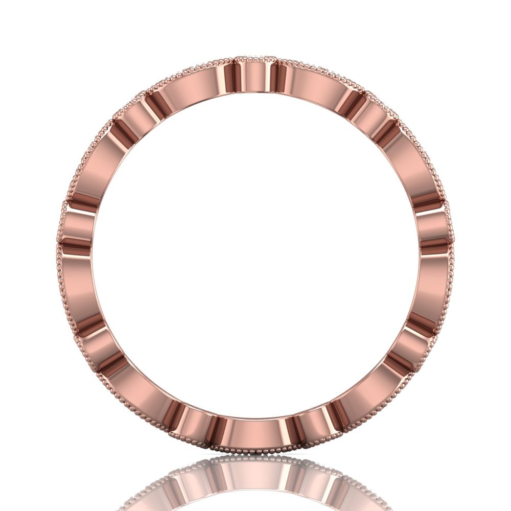 Martin Flyer Diamond Wedding Band in 14kt Rose Gold (1/4ct tw)