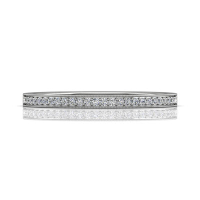 Martin Flyer Diamond Wedding Band in 14kt White Gold (1/7ct tw)