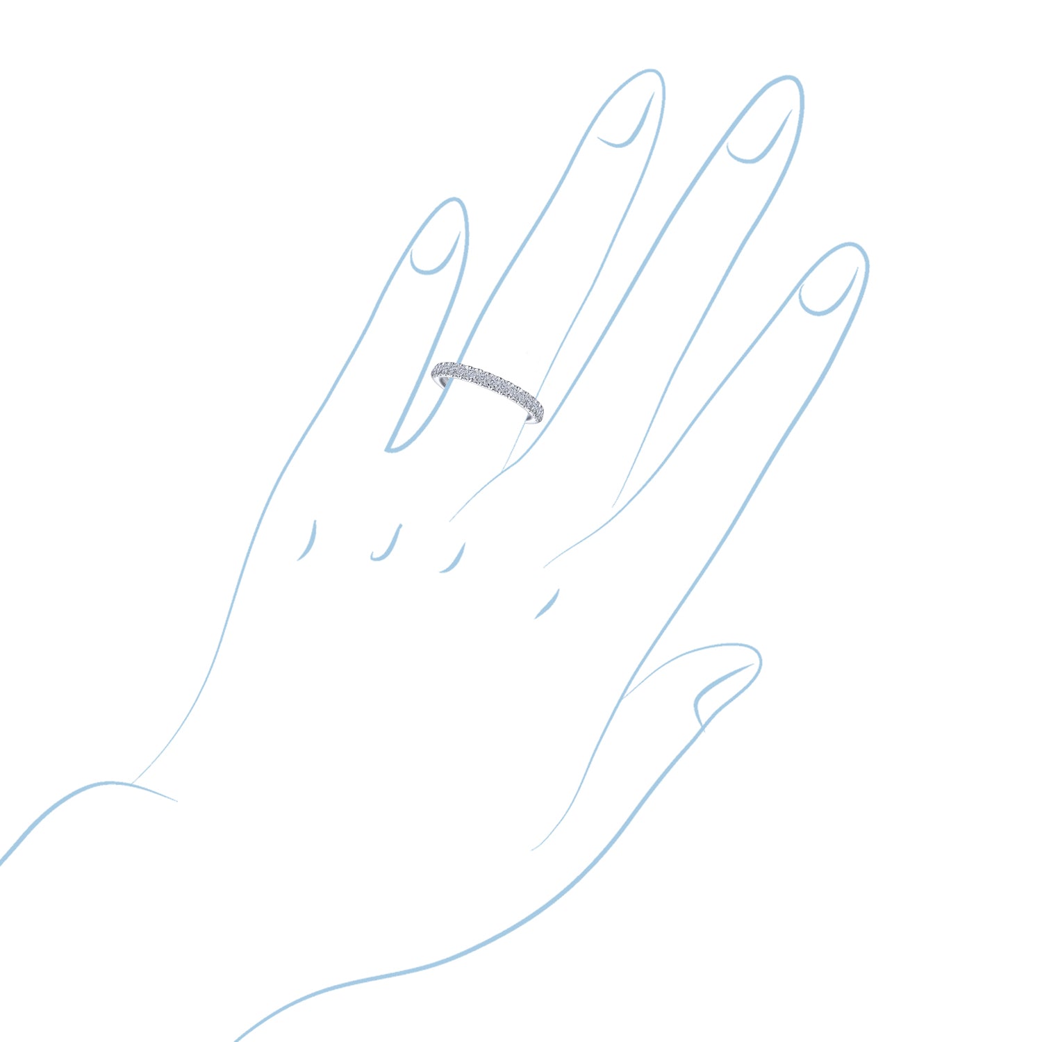 Gabriel Diamond Stackable Ring in 14kt White Gold (1/3ct tw)