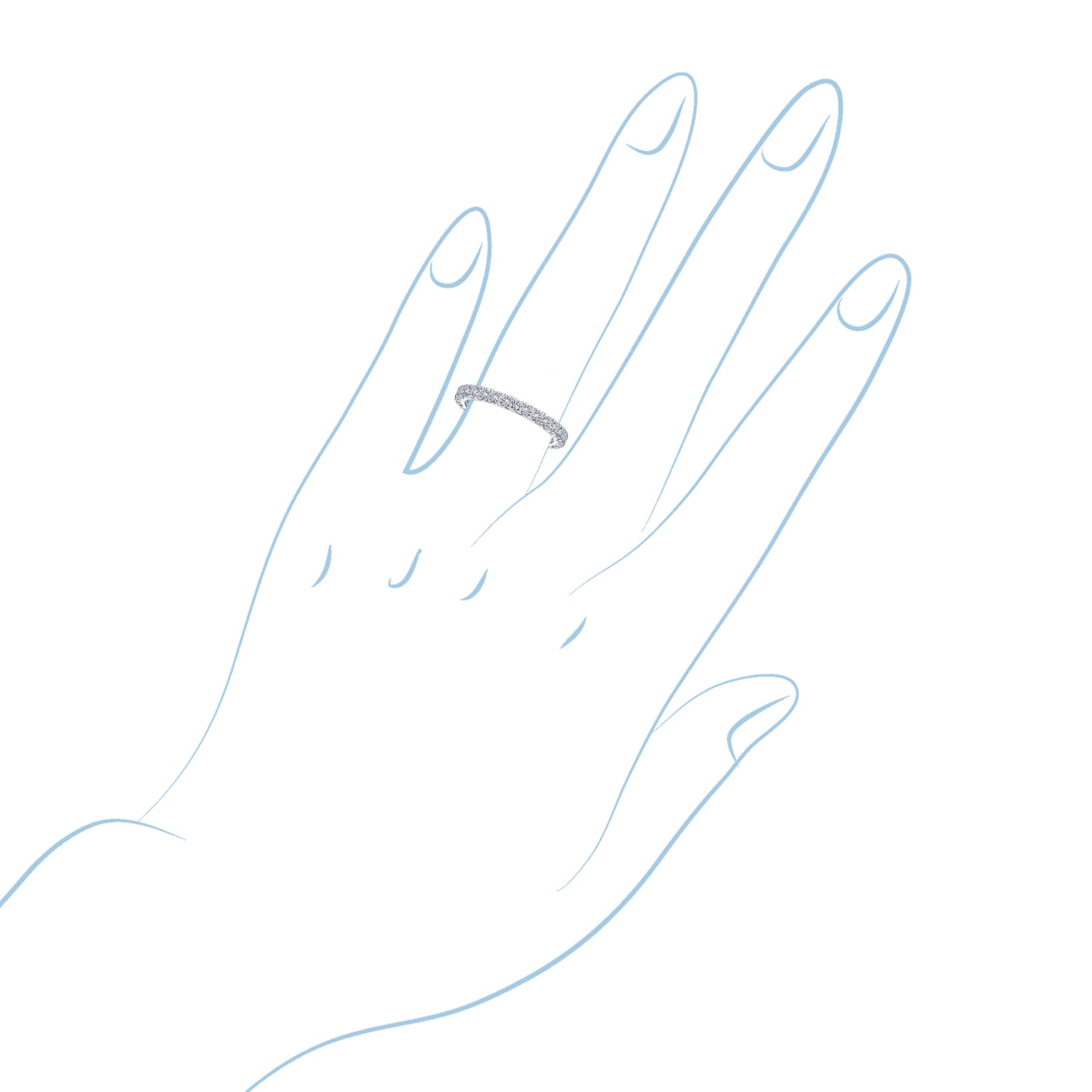 Gabriel Diamond Stackable Ring in 14kt White Gold (3/8ct tw)